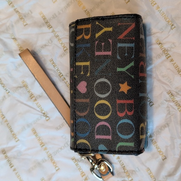 Vintage Dooney & Bourke Multicolor Mini Wristlet/Wallet - Picture 4 of 7